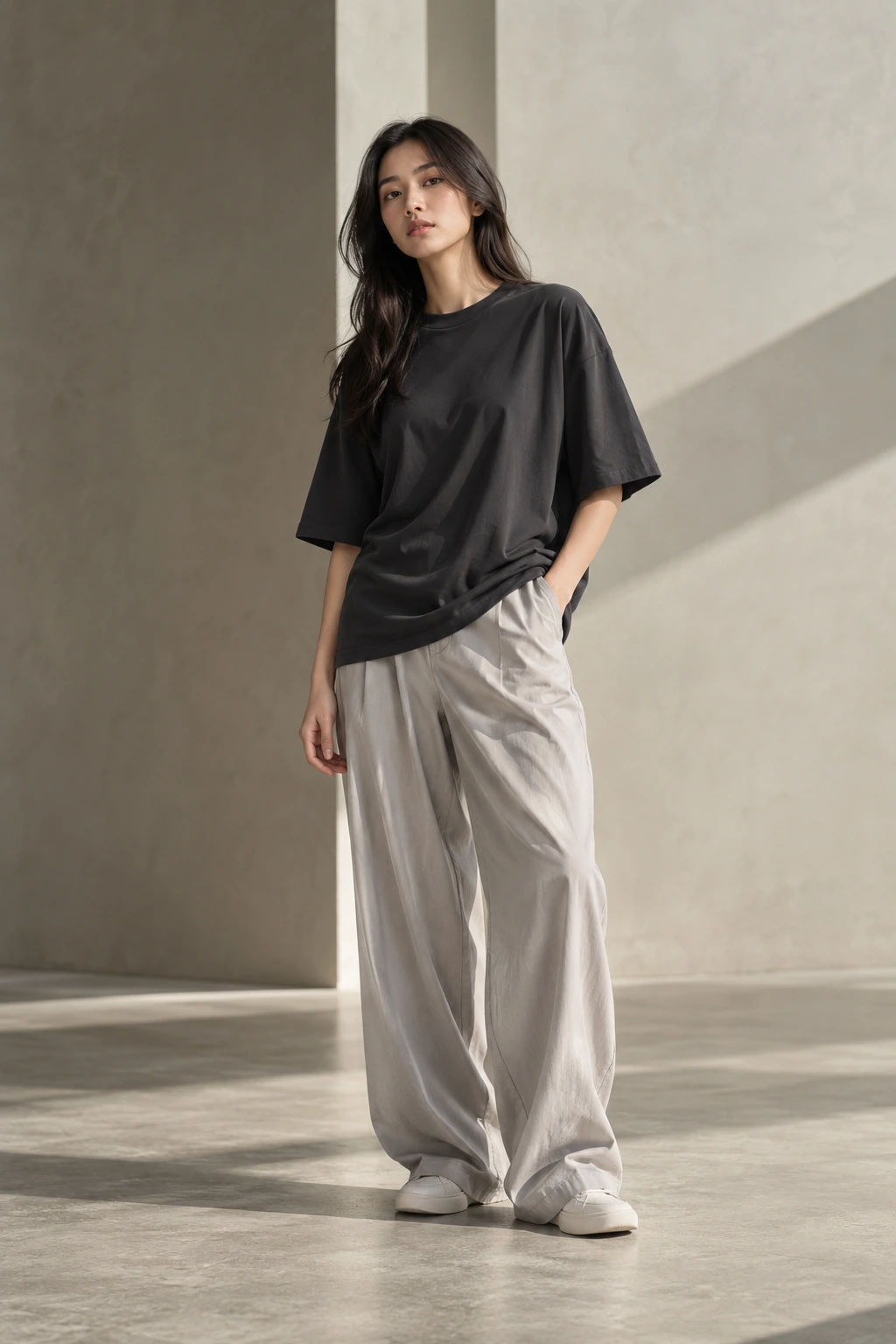 NEUTRAL oversized brown T-shirt