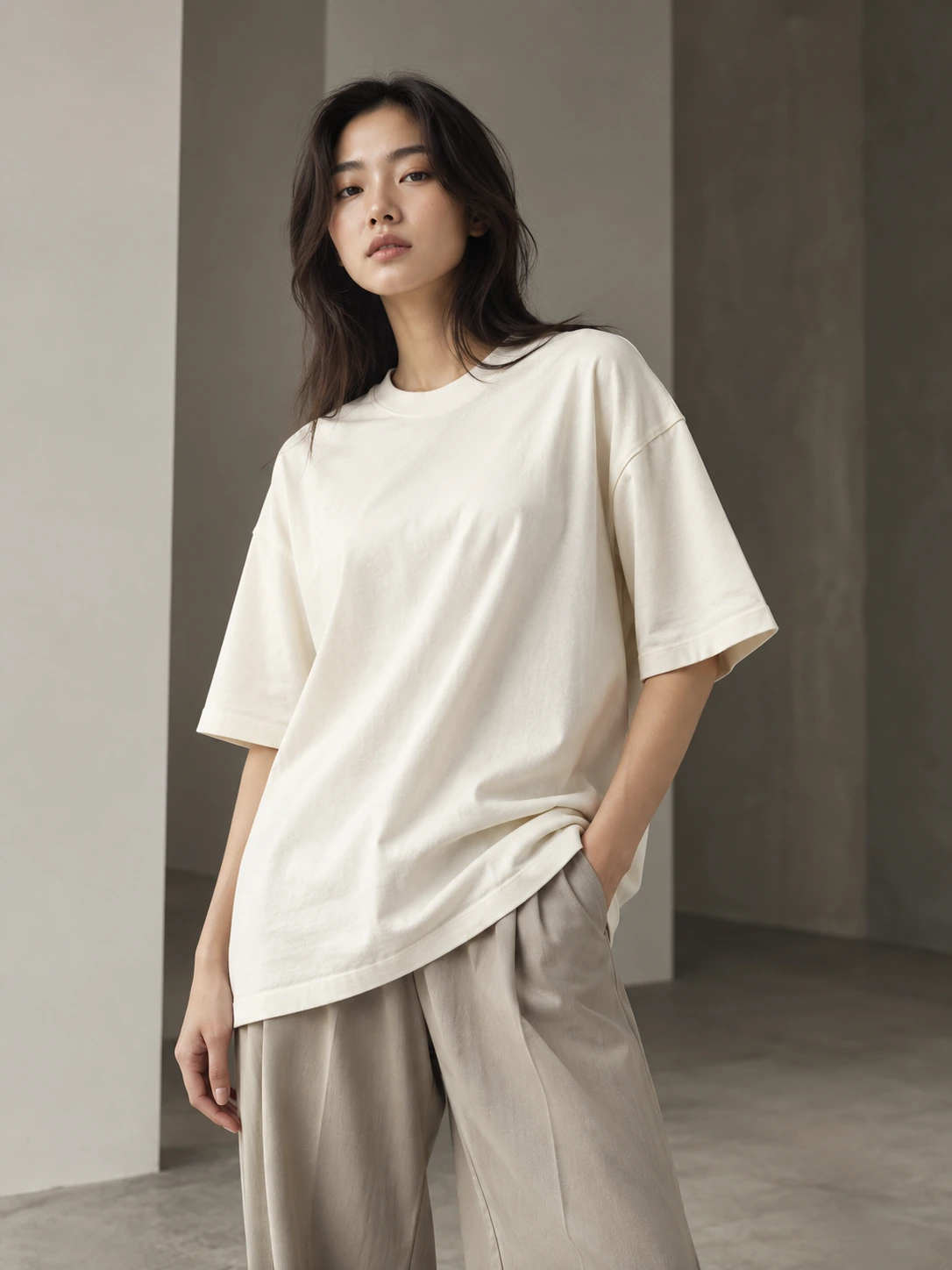 NEUTRAL cream T-shirt